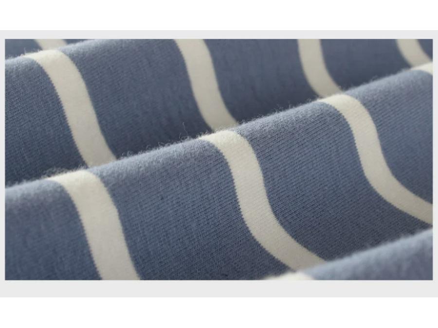 Летние детские свободные полосатые футболки с коротким рукавом