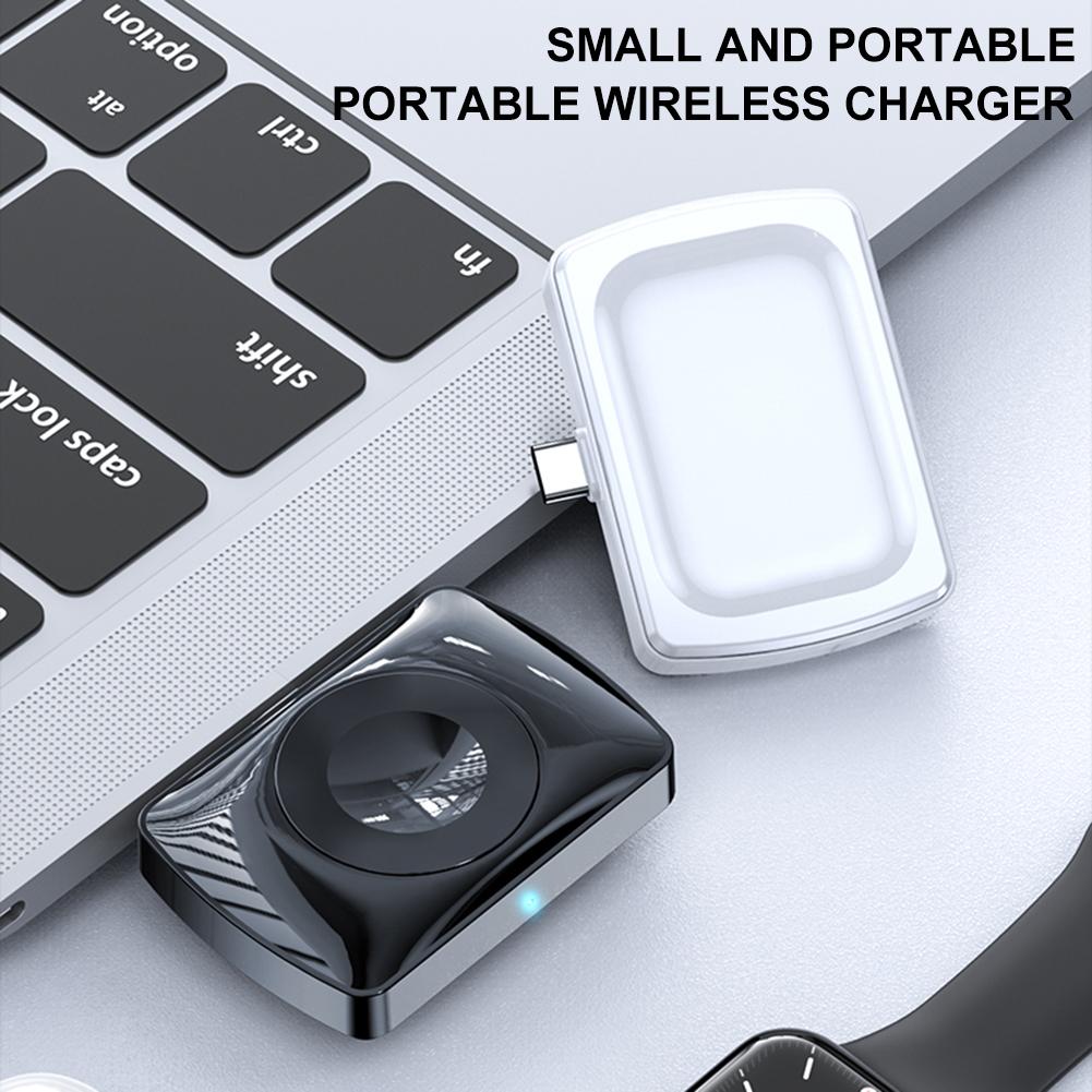 2 в 1 Магнитное беспроводное зарядное устройство USB C Type C Беспроводная подставка для часов AirPods 2/3/4/Pro для Apple Watch Series 1-10