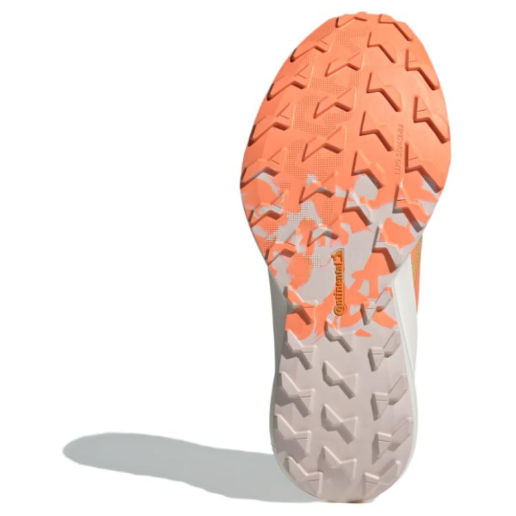 Adidas Terrex Agravic Speed ​​Semi Spark Putty Лиловые женские кроссовки Оранжевый янтарный оттенок IE7669