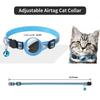 Cat Tracking Collar Adjustable Anti-lost Reflective Design Protective Collar Compatible For Airtag