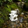 Aquarium Hideout for Small Fish 3D Printed Ornament, Tree Stump Tank Decoration Grass Tanks And Aquariums, Porous Hiding Place Shrimp, Snails