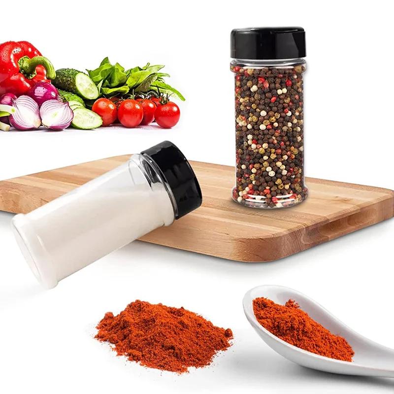 12/4/1 шт. Прозрачная бутылка для специй для кухни, контейнер для приправ, пластиковые банки для приправ, коробка для приправ, кухонные принадлежности