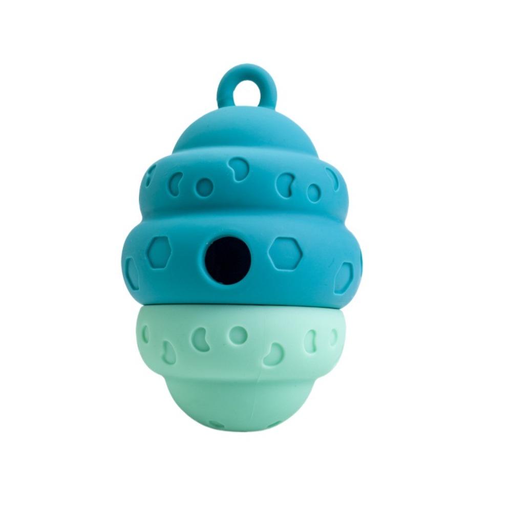 Bite Resistant Feeding Dog Toy Leak Proof Pet Slow Food Bowl Cartoon Pinecone Shape Dog Toy Home