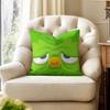 DDuolingo Owl DDuo Cushion Cover Natural Linen Organic Fabric DoubleSided Printing Couch Pillow Covers Home Decor