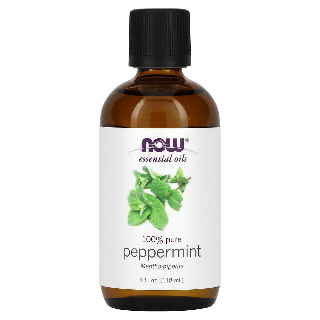Now Foods Essential Oils, 100% Pure Peppermint, 4 Fl Oz (118 Ml)