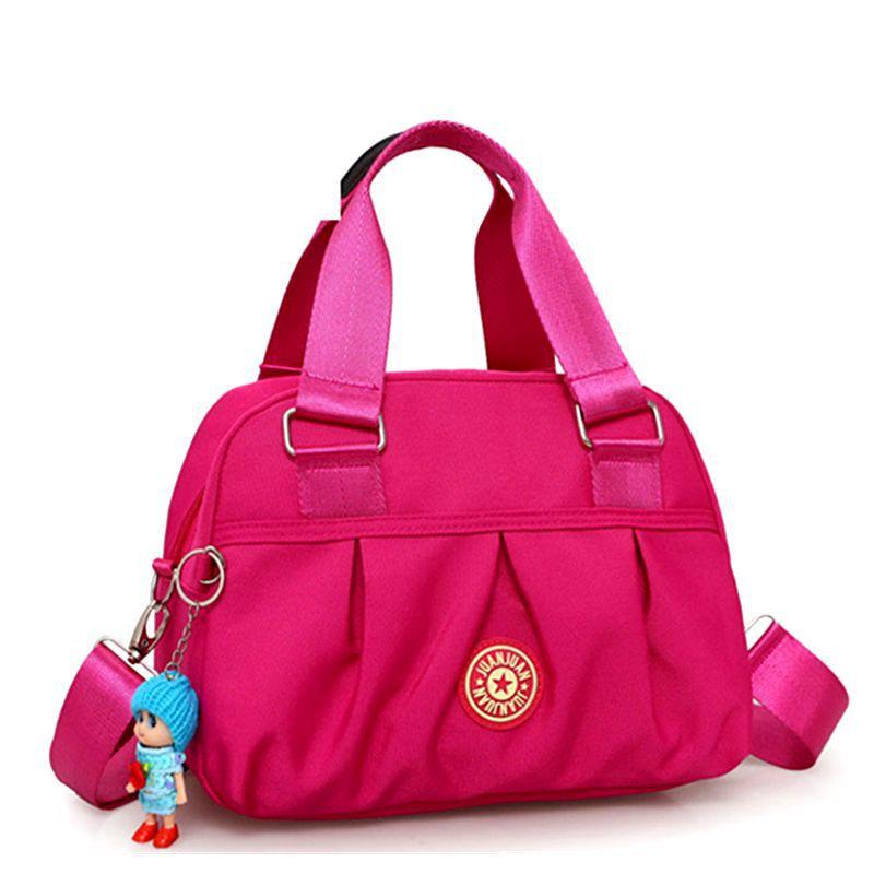 Модная нейлоновая сумка через плечо, однотонная сумка через плечо, женская повседневная сумка и кошелек