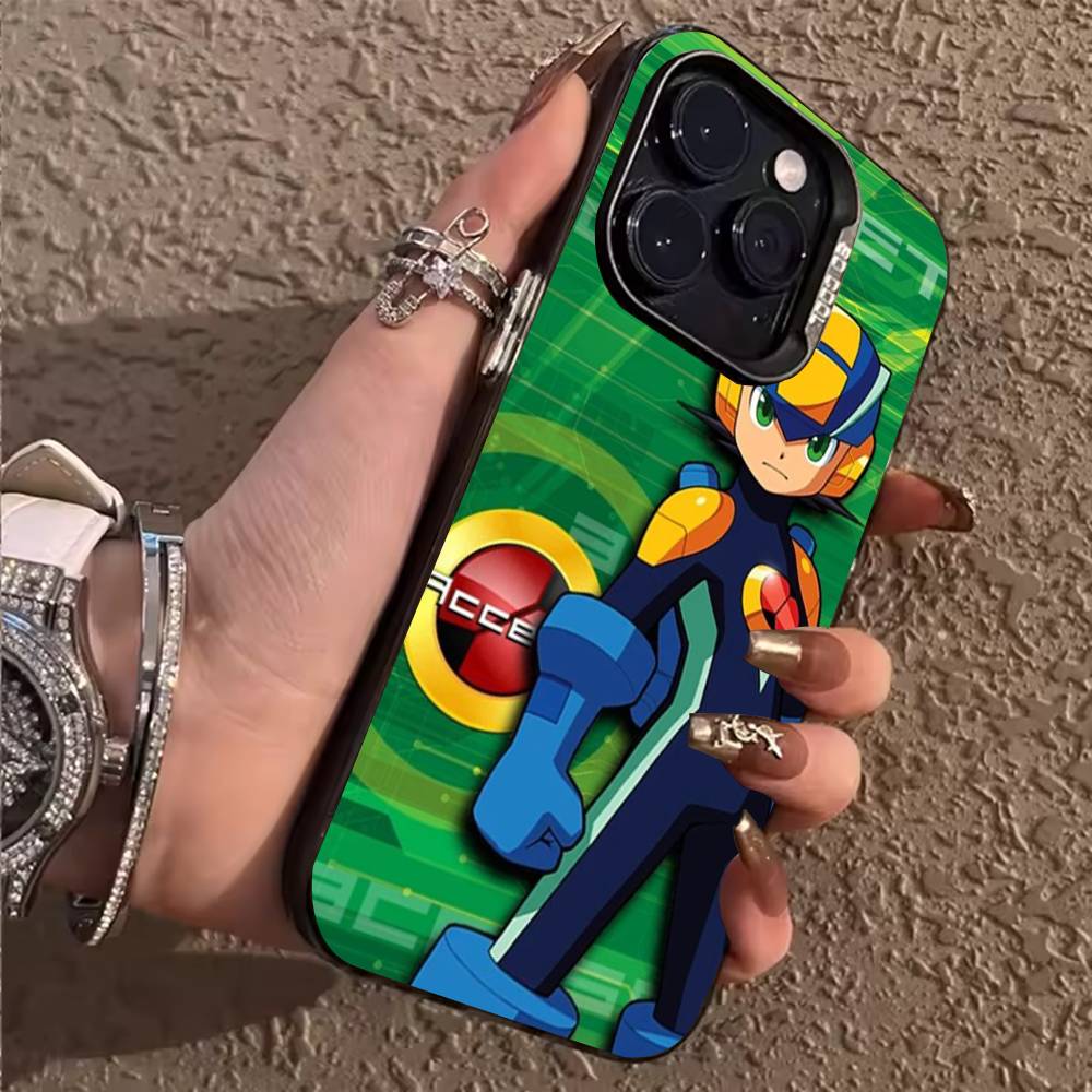 M-Mega Man S-Star Force Чехол для телефона iPhone 17,16,15,14,13,12,11,Pro,MAX,Plus TPU Мягкий, приятный для кожи чехол