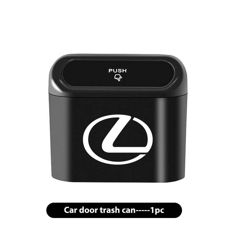 ctkzum1 For Lexus Portable Hanging Car Trash Can Wastebasket Trash Bin with Lid Storage Bin UX250h RX450h CT200h RX400h NX LX GC RX UX