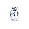 925 Silver Clasp Colorful CZ pave paw Print Clip Charms Butterfly Beads Stopper Fit Bracelet Jewelry Clips