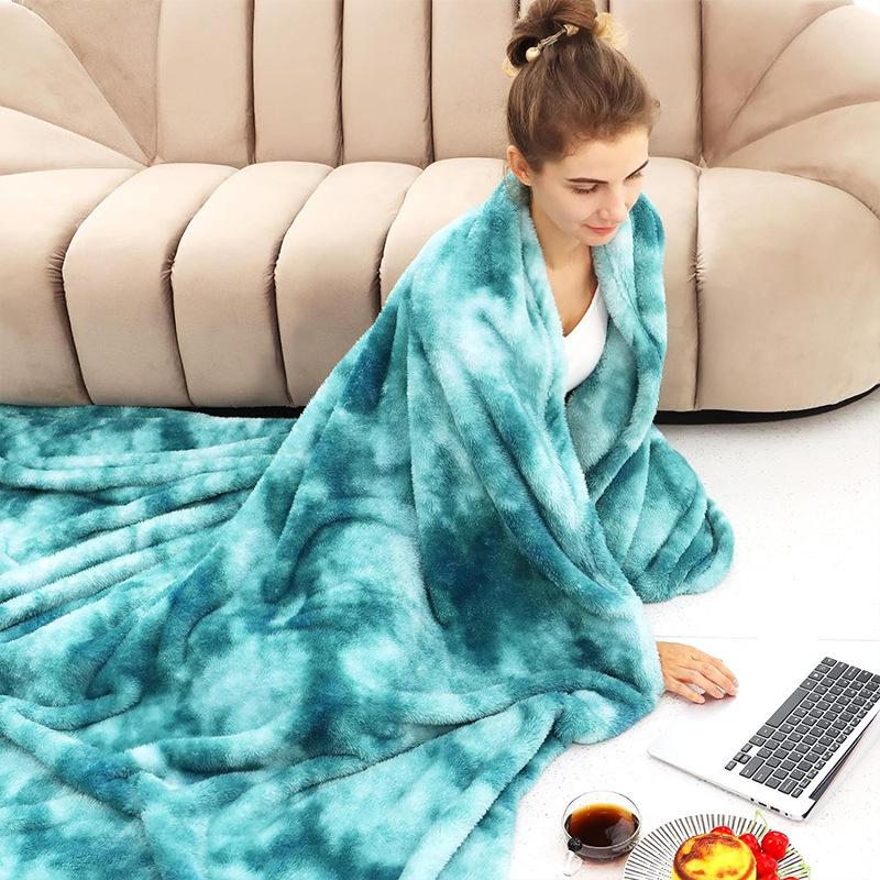 Одеяло, Плюшевое одеяло тай-дай, Теплое одеяло