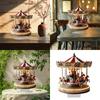 2D Flat Christmas Carousels Desk Sign Decoration 2D Acrylic Indoor Ornament for Holiday Decors Festives Tabletop Display