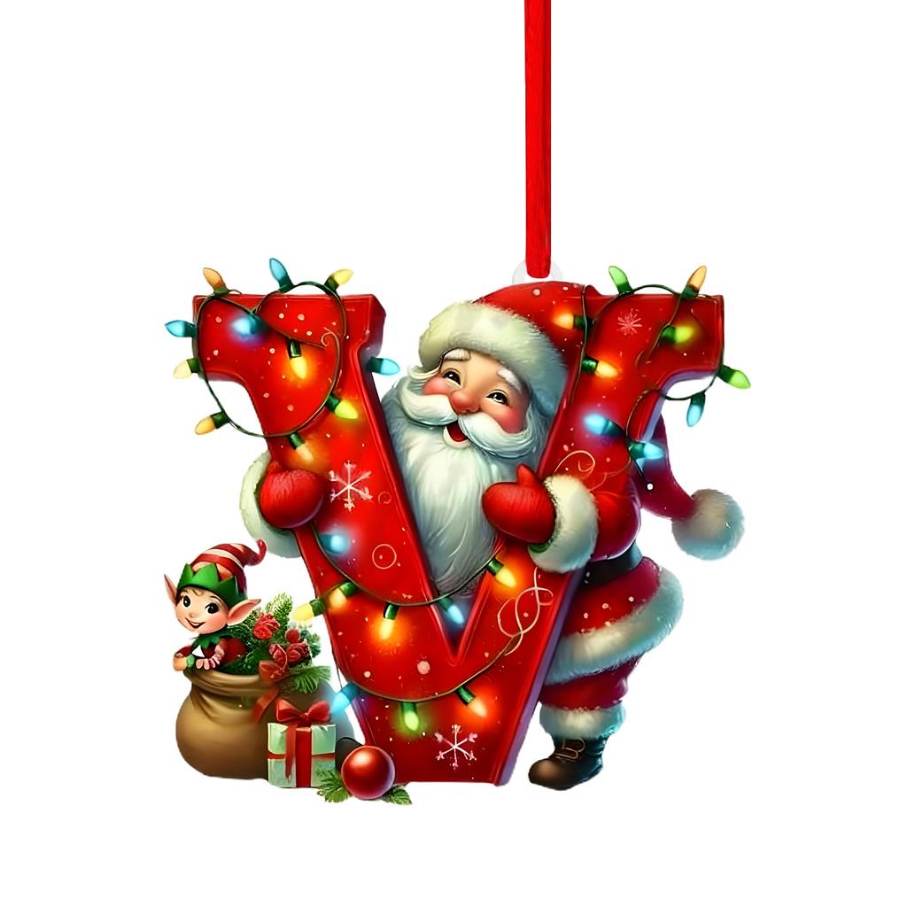 26 Letter,Christmas,Ornaments,Acrylic,1