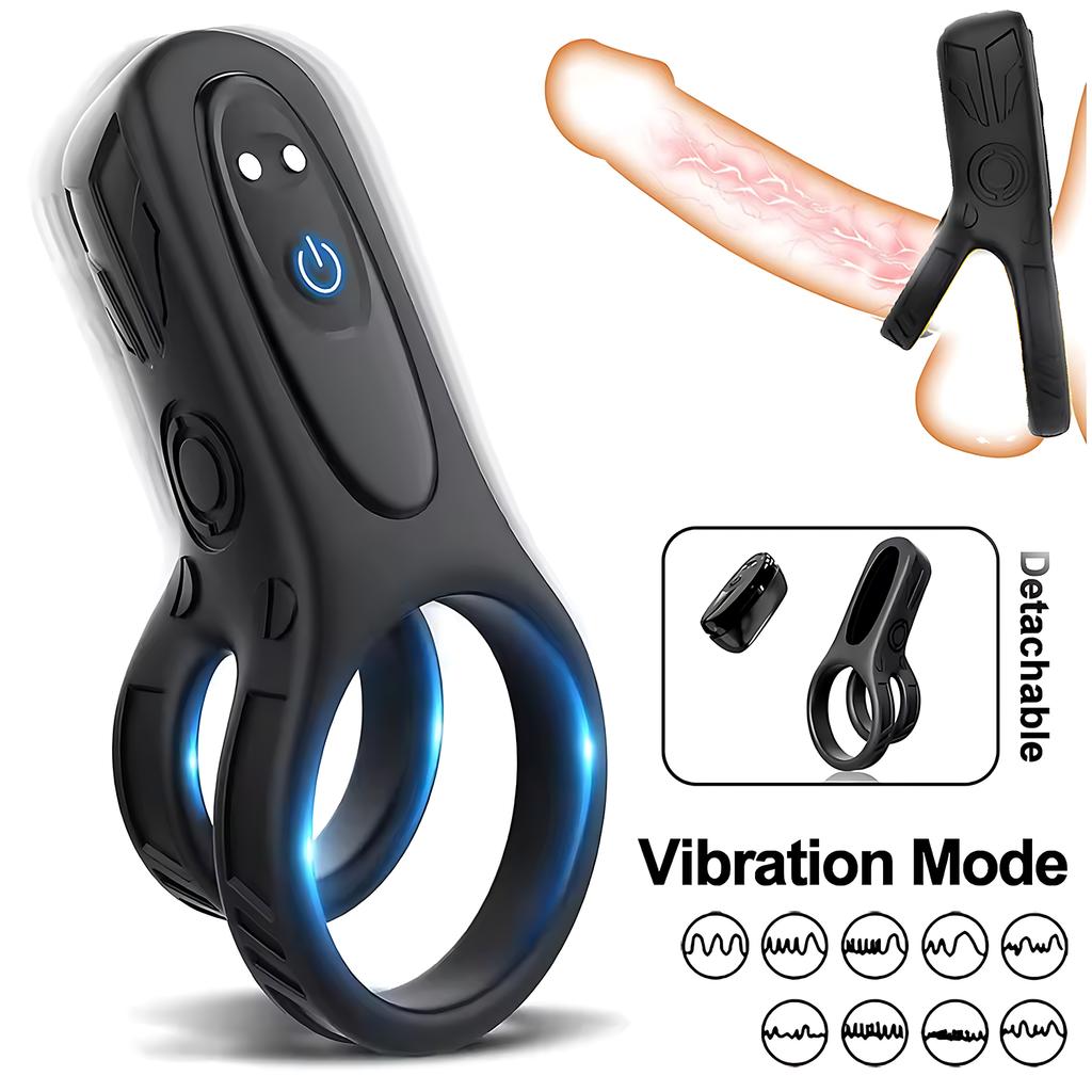 APP Vibrating Cock Ring Removable Bullet Vibe Sex Toy for Men Penis Rings Dick Vibrator Clitoris Stimulation Sexy Shop Produts