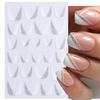 Vivid Images Nail Sliders Delicate Lightweight DIY Glitter French Line Sparkly Oblique Strip Decals