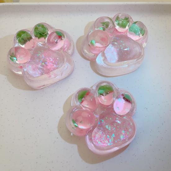 1/2 шт., розовая клубника, кошачья лапка, игрушка для снятия стресса, виноград, кошачья лапка, сжимающая щипок, сенсорная игрушка для детей и взрослых, мягкий мячик TPR, игрушка-коготь для снятия стресса