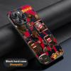 Domo kun cute cartoon anime pattern Phone Case For iPhone 16 15 14 13 12 11 Plus Pro Max Limited Black hard case Sheepskin