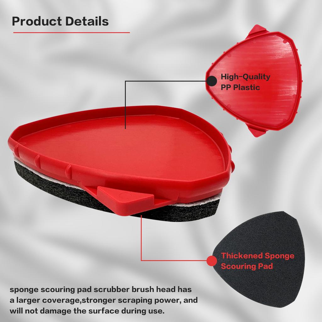 HOME TIMES 1/2 шт. Насадка-щетка для скраба, совместимая с системой швабры O Cedar Spin Mop с 1 резервуаром, 2 шт. Сменная щетка для чистки ванны и плитки