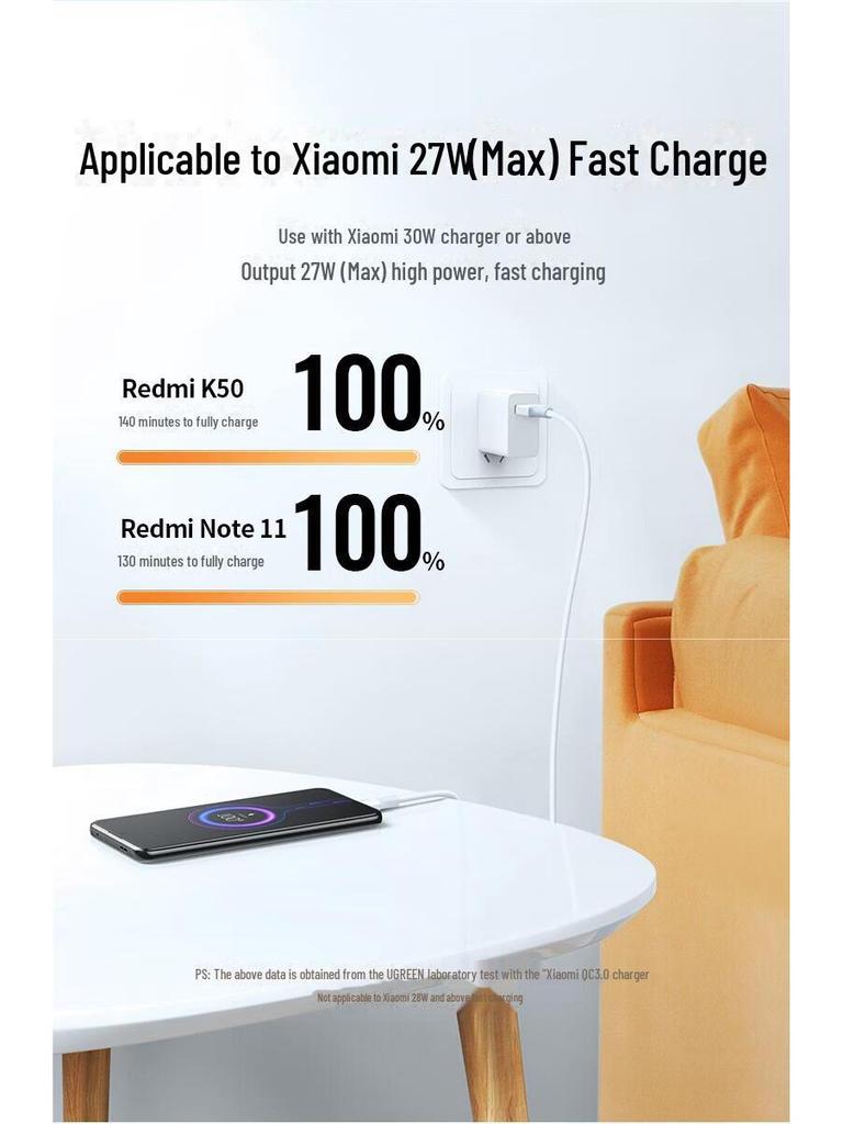 Кабель UGREEN Type-C для быстрой зарядки 100 Вт/66 Вт для Huawei Mate60/40/P50