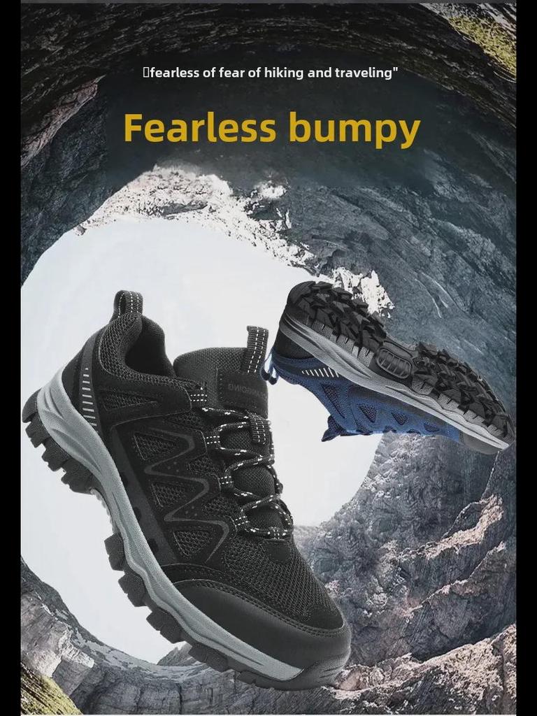 Мужские нескользящие, износостойкие кроссовки для бега и походов на открытом воздухе - большой размер