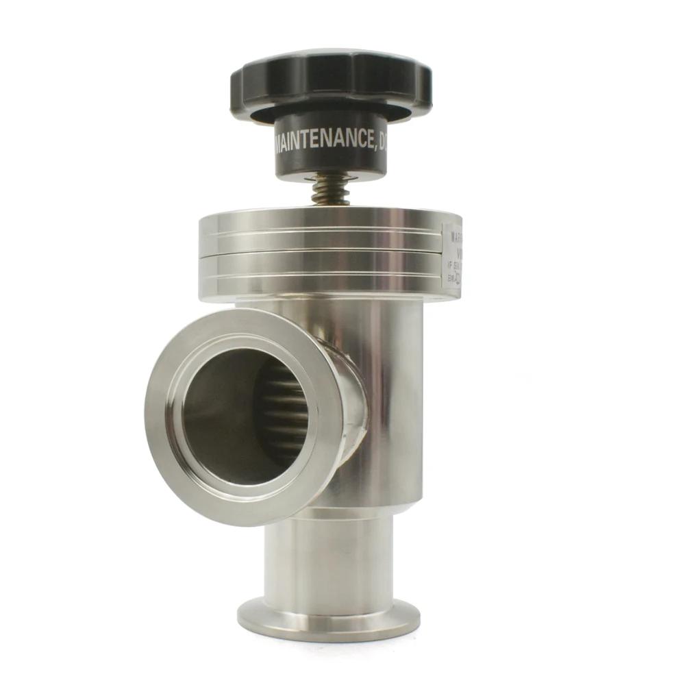 Stainless Steel L-type Manual Vacuum Flapper Valve KF16 KF25KF40 KF50 Vacuum Flapper Valve Gas Safety Valv