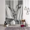 Kiss Line Drawing Tapestry Wall Hanging Boho Decor Kiss Psychedelic Wall Hanging Abstract Wall Covering Tapestry