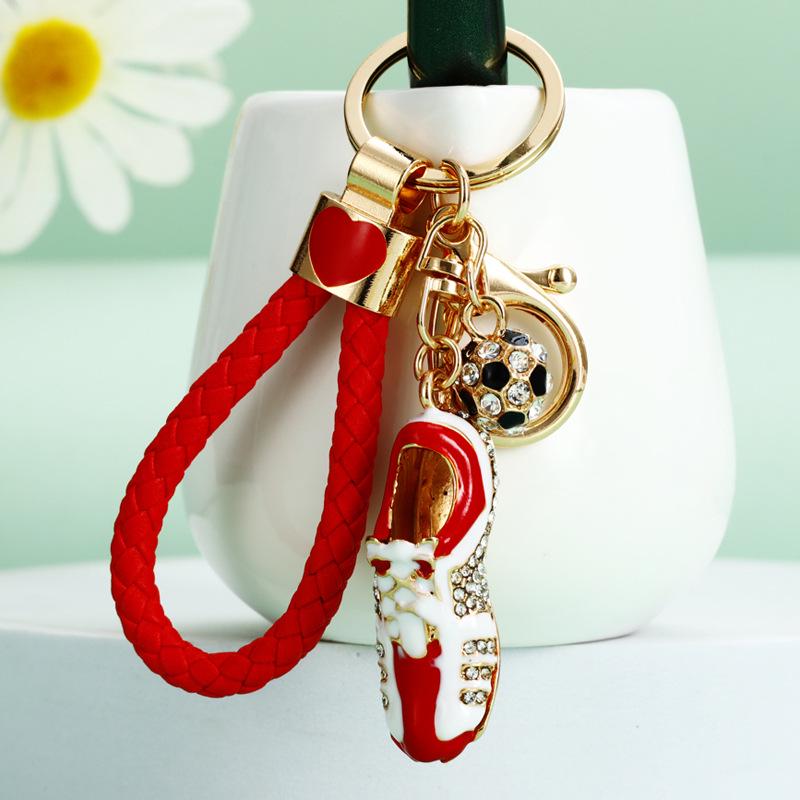 Корейский милый брелок-подвеска в виде кроссовок со стразами для женских сумок