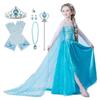 Frozen Elsa Косплей Роскошный комплект Костюм Эльзы Детский костюм принцессы One Piece Рождество Хэллоуин Одевание Маскировка День рождения Костюм для выступления