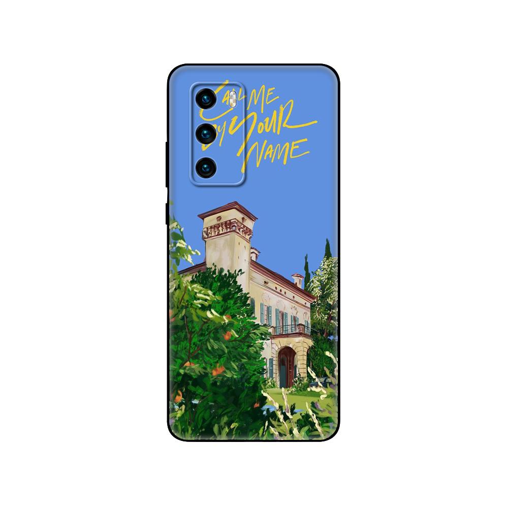 Черный чехол из ТПУ для Huawei P30 Lite P30 Pro P40, чехол для Huawei P40 LITE EP Smart 2020, чехол «Зови меня по имени»