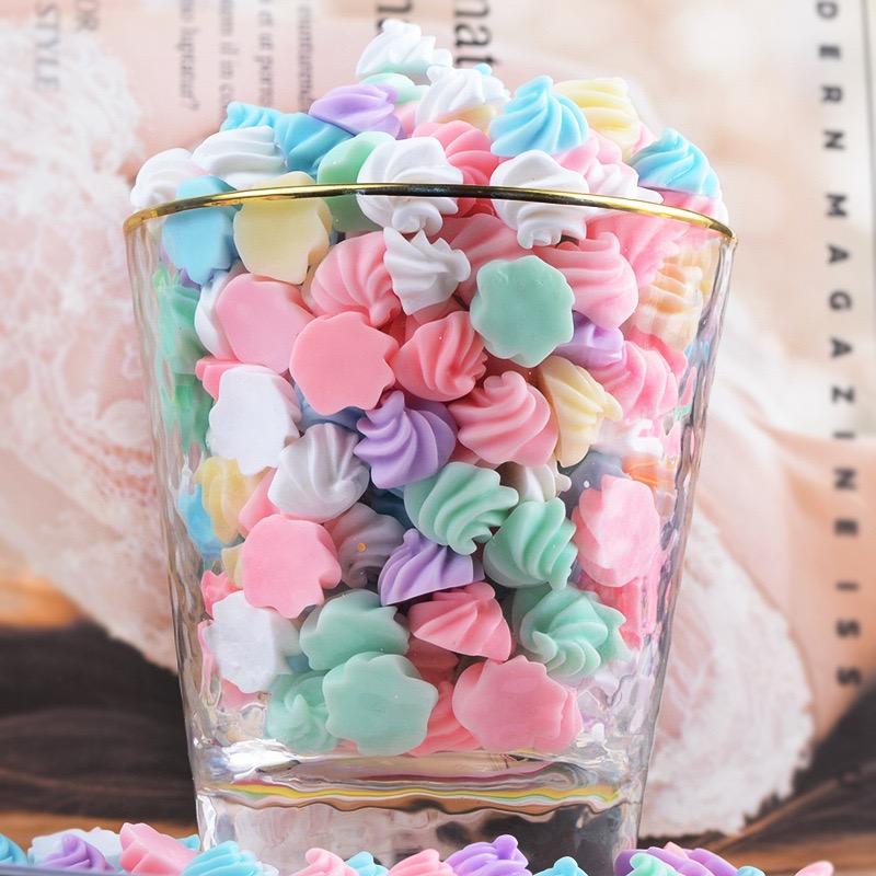 30 Pcs New Mixed Chocolate Cream Flat Back Resin Cabochon Figurine Embellishments Applique Diy Wedding Scrapbook Craft F90