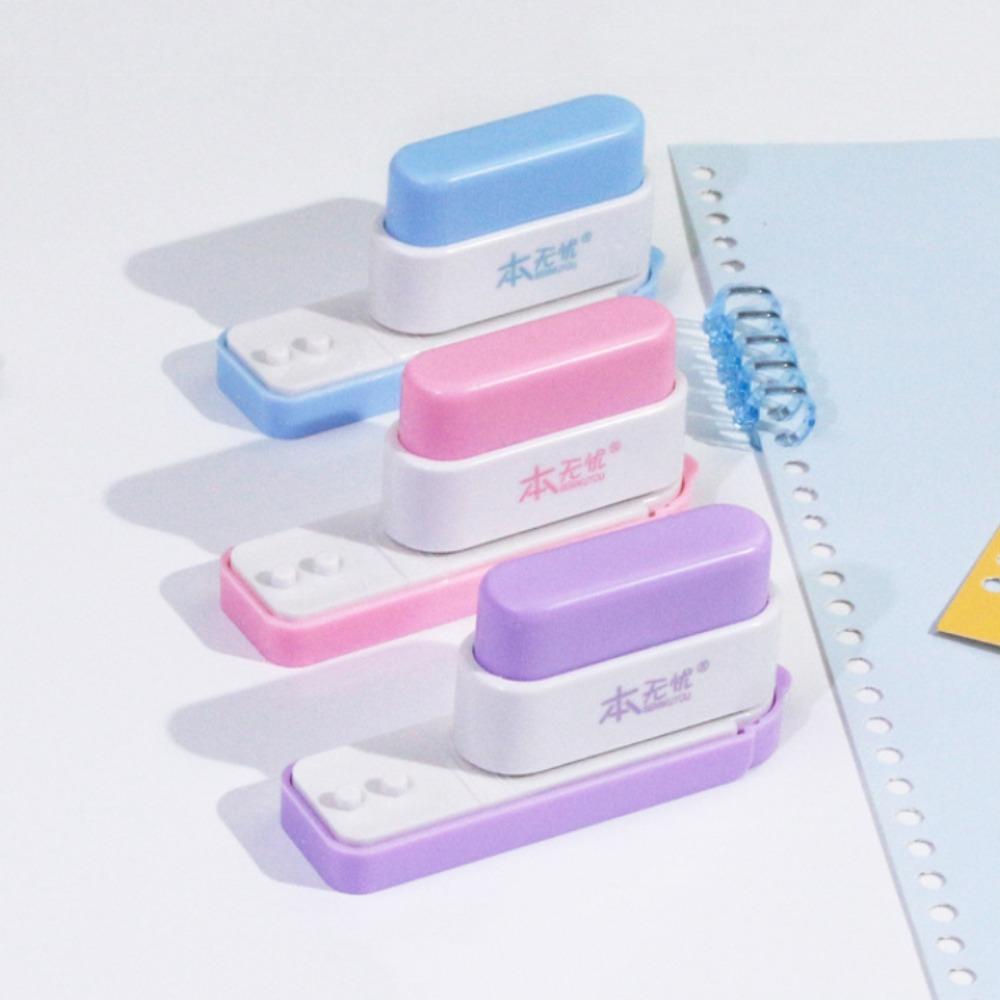Portable Hand Account Hole Puncher 6mm Standard Hole Punch 5-Hole Paper Punch School Supplies