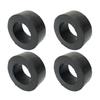 2Pcs Weight Plate Spacers Barbell Guide Rods Shock-absorbing Rubber Washers