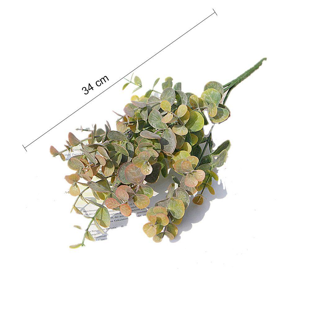 Декор для дома Букет Шелковый цветок Искусственные растения Зеленый лист денежного дерева Искусственный эвкалипт