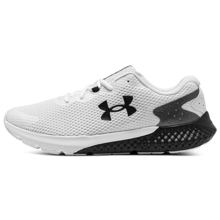 Under Armour Charged Rogue 3 White Black Men Sneakers 3024877-104