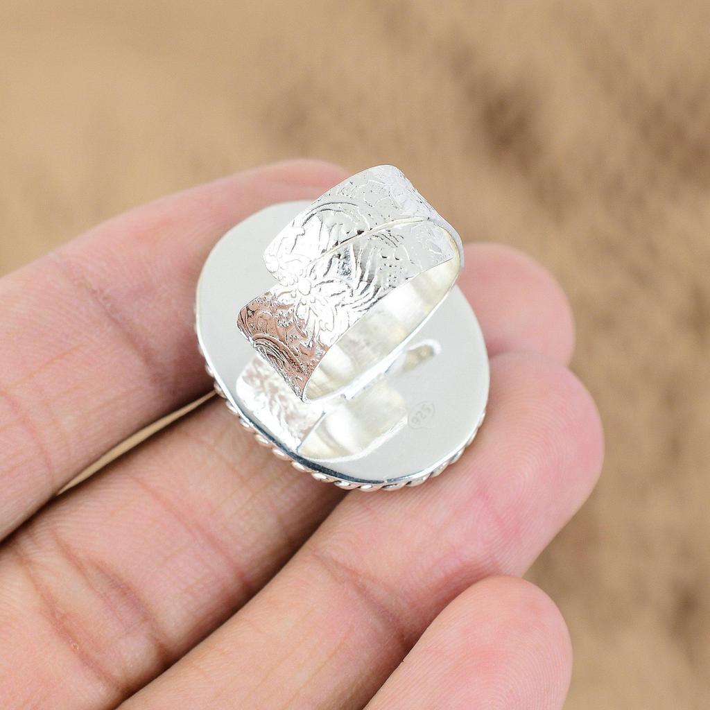 Африканский Аметист Драгоценный Камень Обещание Сестра Уникальное Кольцо Ювелирное Изделие 925 Стерлинговое Серебро