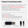 T-Dongle-S3 Esp32-S3 макетная плата с донгл-экраном 0,96 дюйма St7735 ЖК-дисплей поддержка Wi-Fi Bluetooth Tf карта
