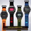 Для часов Casio G-SHOCK DW5600 GW-M5610 GW-B5600 G-5600 GW5000 Ремешок Модифицированный Внешний Плетеный Нейлоновый Холщовый Ремешок для часов мужской браслет
