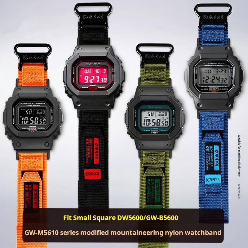 Для часов Casio G-SHOCK DW5600 GW-M5610 GW-B5600 G-5600 GW5000 Ремешок Модифицированный Внешний Плетеный Нейлоновый Холщовый Ремешок для часов мужской браслет