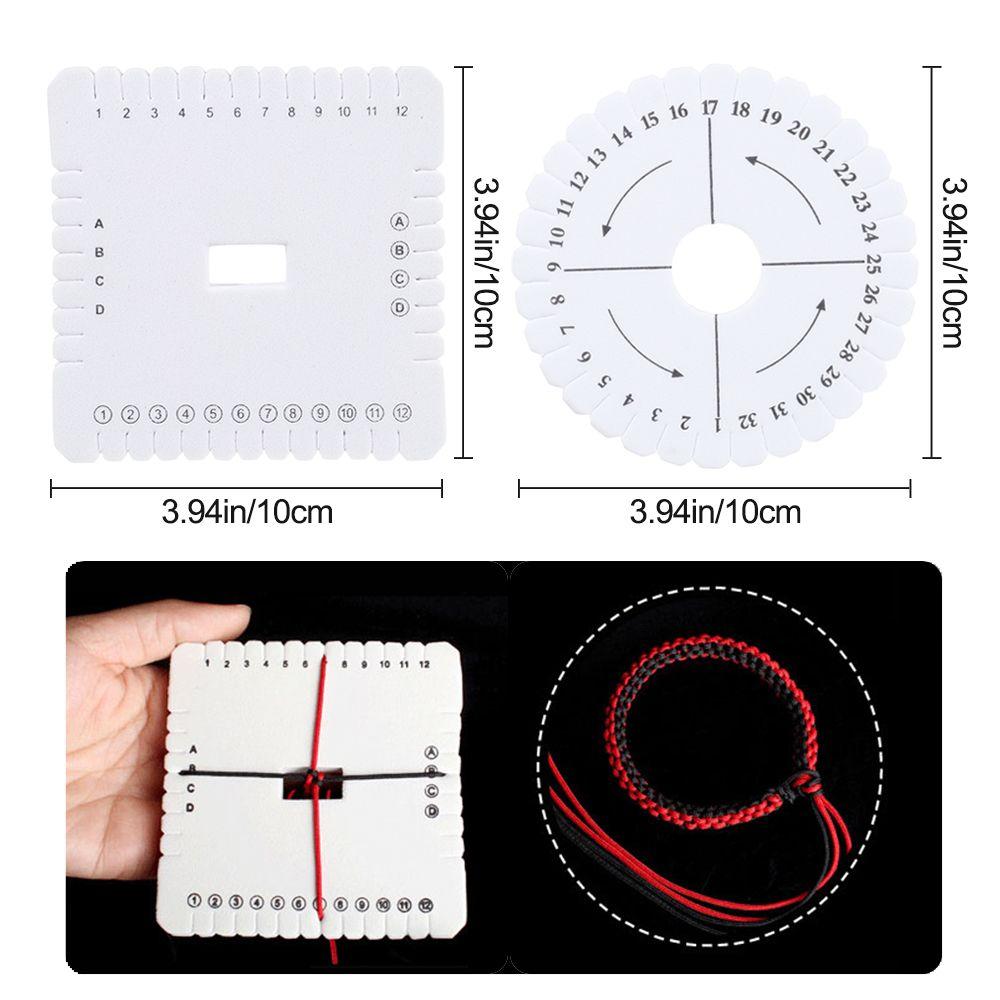 Hot Rope Knot DIY Weaving Tool Tray Braided Braiding Cord Disks Apparel Sewing Woven Board Disk