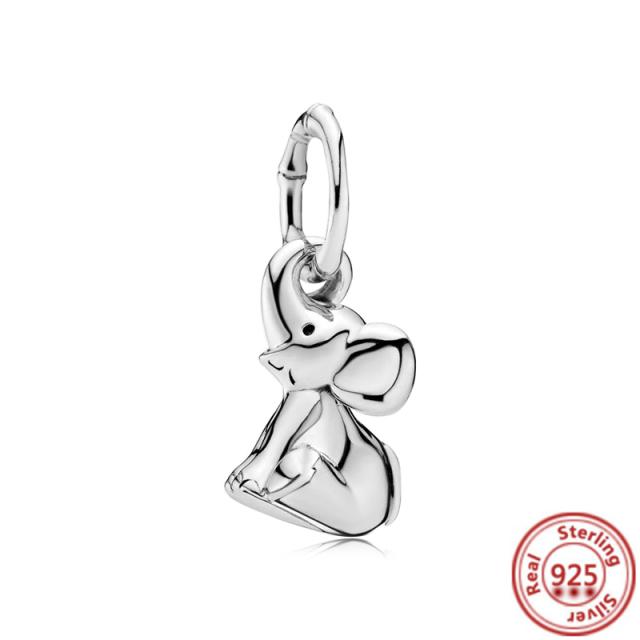 925 Silver Animal Character Love Series Clip Beads Pendant Fit Original  Charm Accessories Bracelet for Women DIY Jewelry