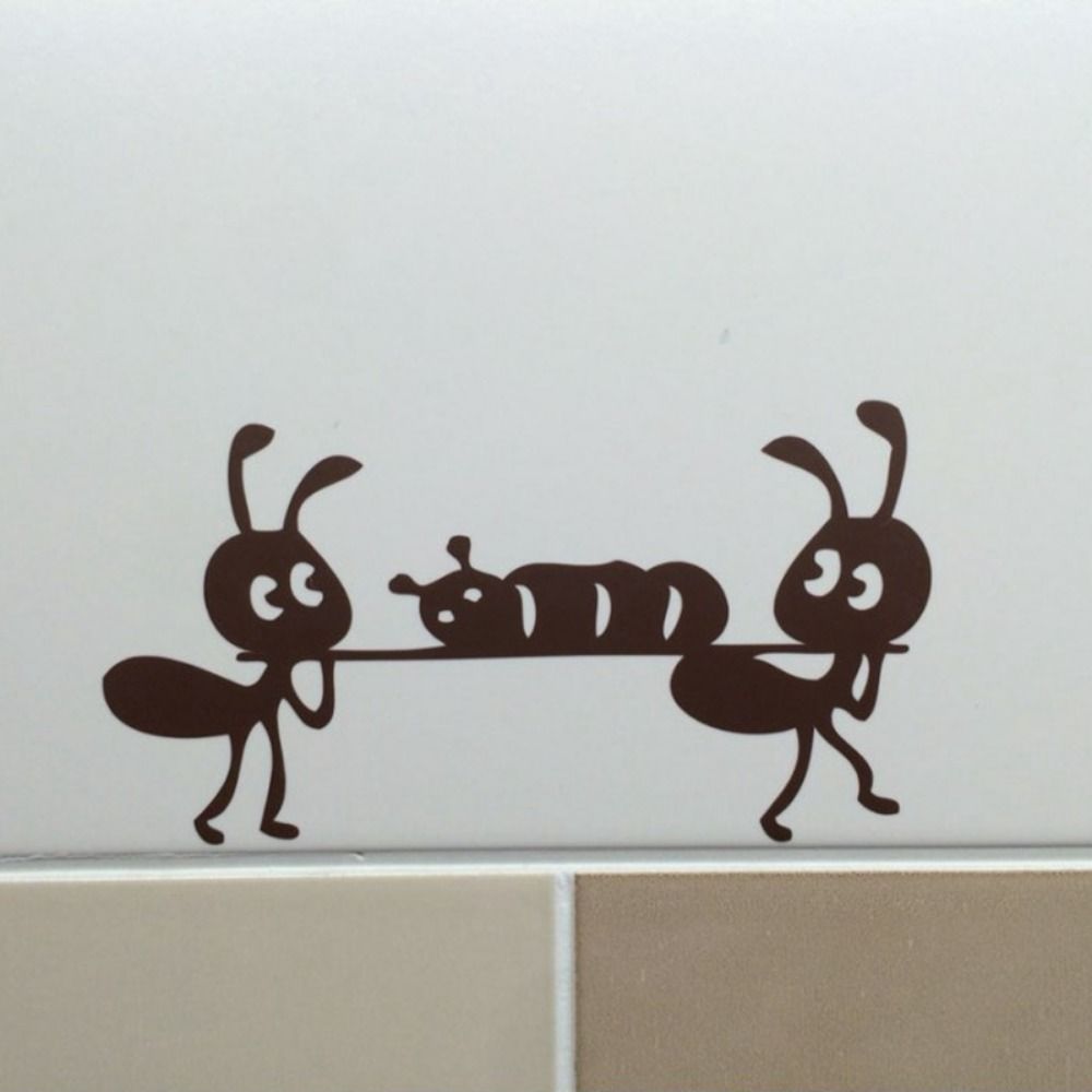 Mural Art Ants Move Wall Sticker Black Window Painting Stickers Ant Wallpaper Children's Rooms