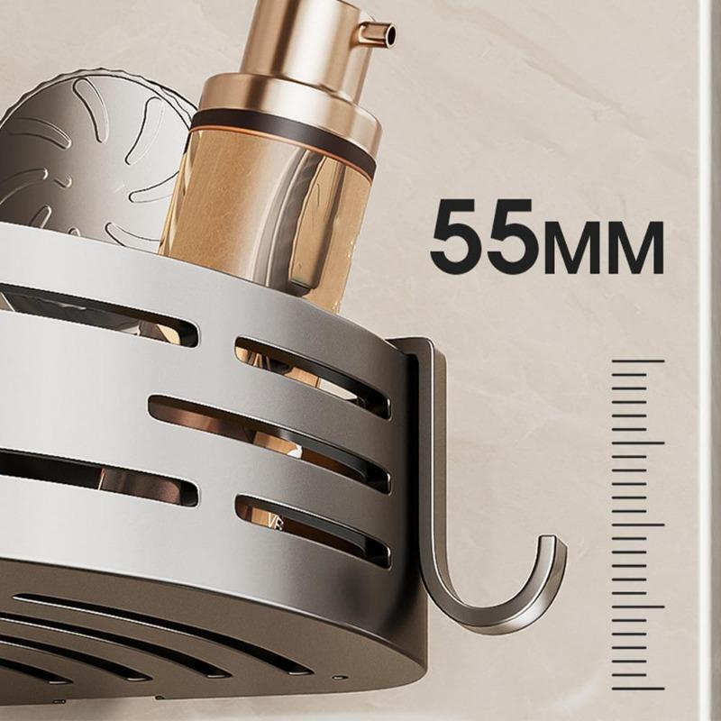 Shower Suction Cup Shelf Wall Mounted Shower Triangle Organizer Bathroom Corner Shelf No Drilling Bathroom Accessories