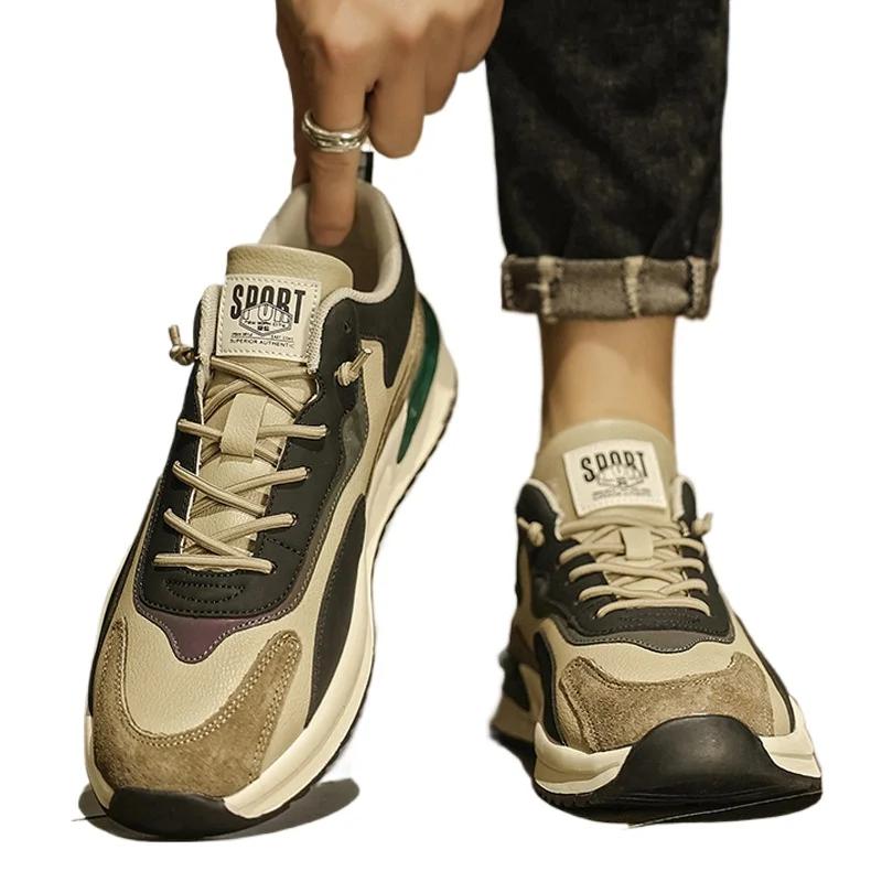 Новые ретро мужские туфли повседневные кроссовки с мягкой подошвой мужские универсальные кроссовки трендовые износостойкие вулканизированные мужские туфли теннис