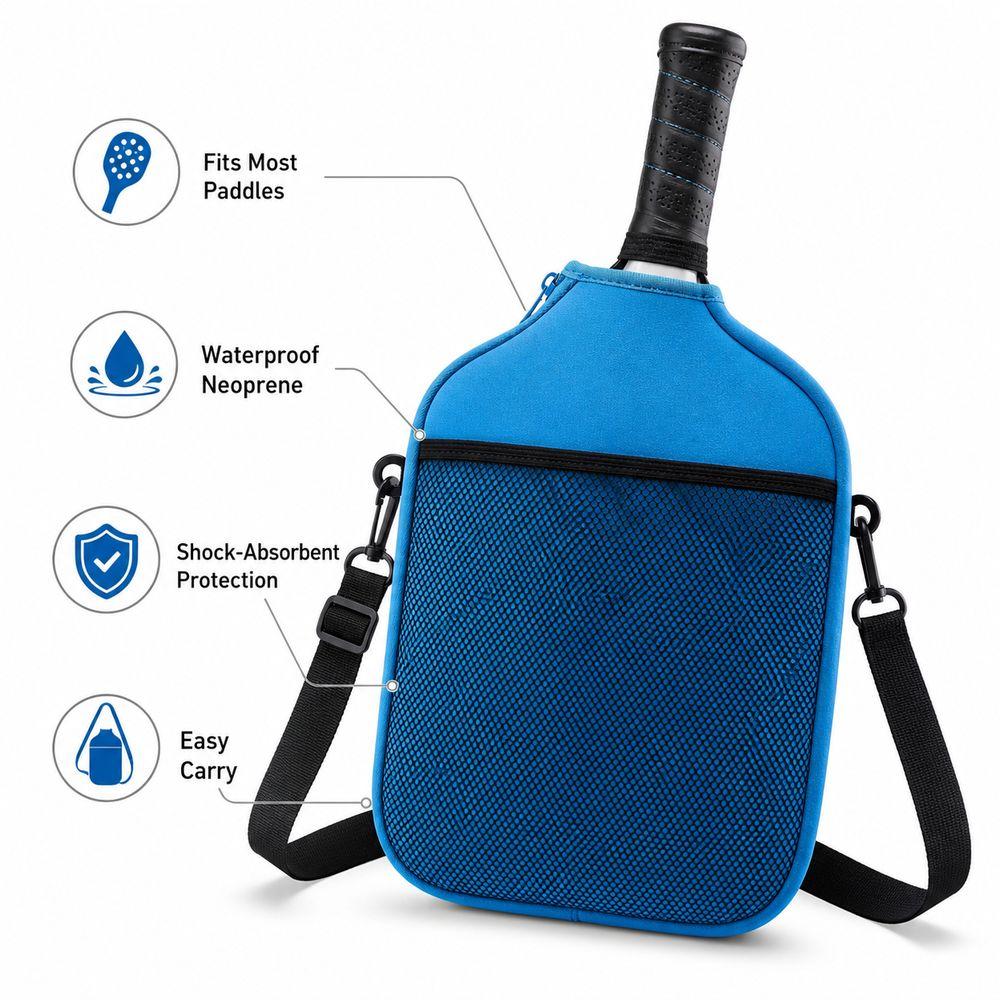 Protective Pickleball Racket Storage Bag Waterproof PickleBall Paddle Case Pickleball Accessories