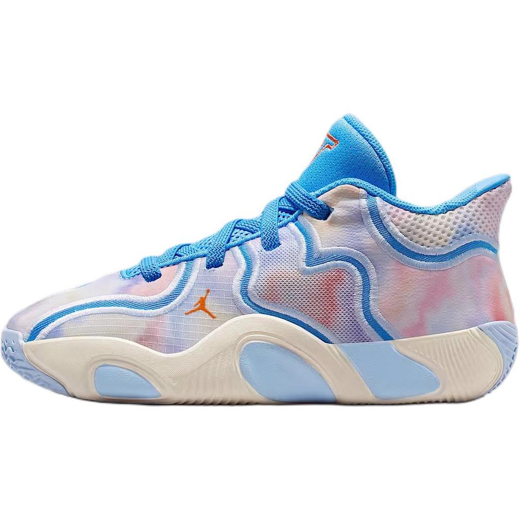 Air Jordan Tatum 3 PS Tie Dye Kids Sneakers Blue University-Blue Pale-Ivory HF3137-400
