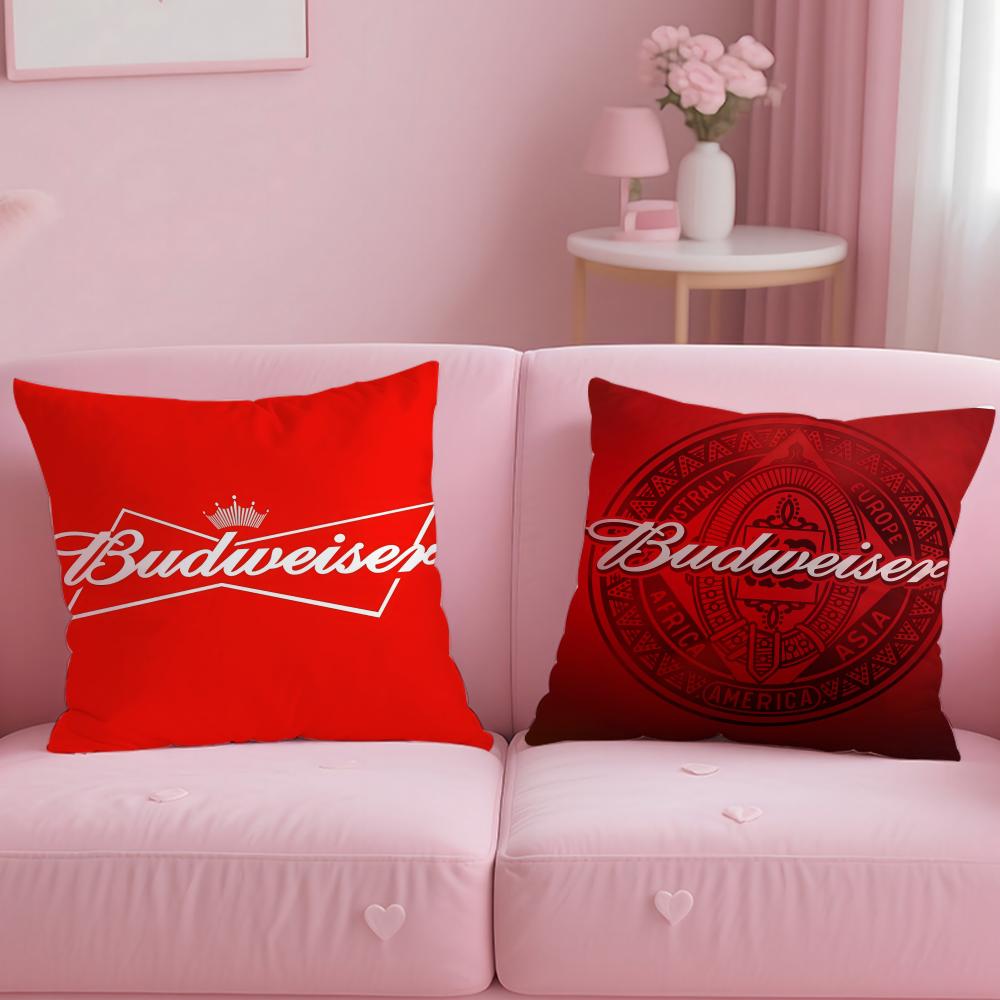 Trendy BBudweisered Cushion Cover Comfortable Reversible Pillow Cover Ideal for Car Sofa Bedroom Beyond