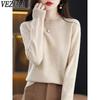 Women's Fashion Casual Fall Winter Solid Color Print Long Sleeve O-Neck Sweaters