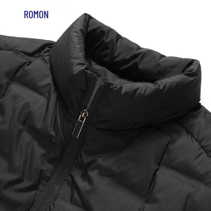 ROMON Мужской легкий жилет с воротником-стойкой, 90% пух белой утки