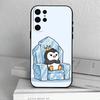 C-Мультяшный-N P-Пингвин Чехол для телефона для Samsung S25, S24, S21, S22, S23, S30, Ultra, S20, Plus, Другие Мягкий Черный Чехол