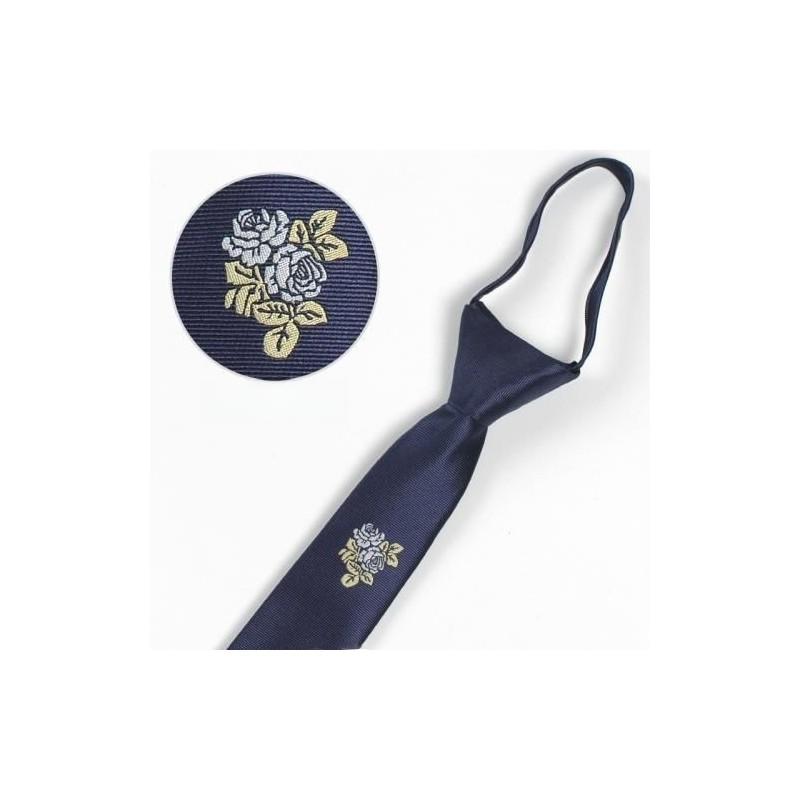 Вышитый галстук с тигром для детей из полосатой шерсти для школы или повседневной носки