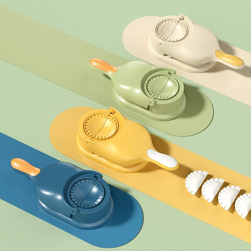 2 In1 Dumpling Maker Diy Kit Wrapper Presser Manual Labor-Saving Ravioli Empanadas Dough Skin Molder Machine Kitchen Gadgets